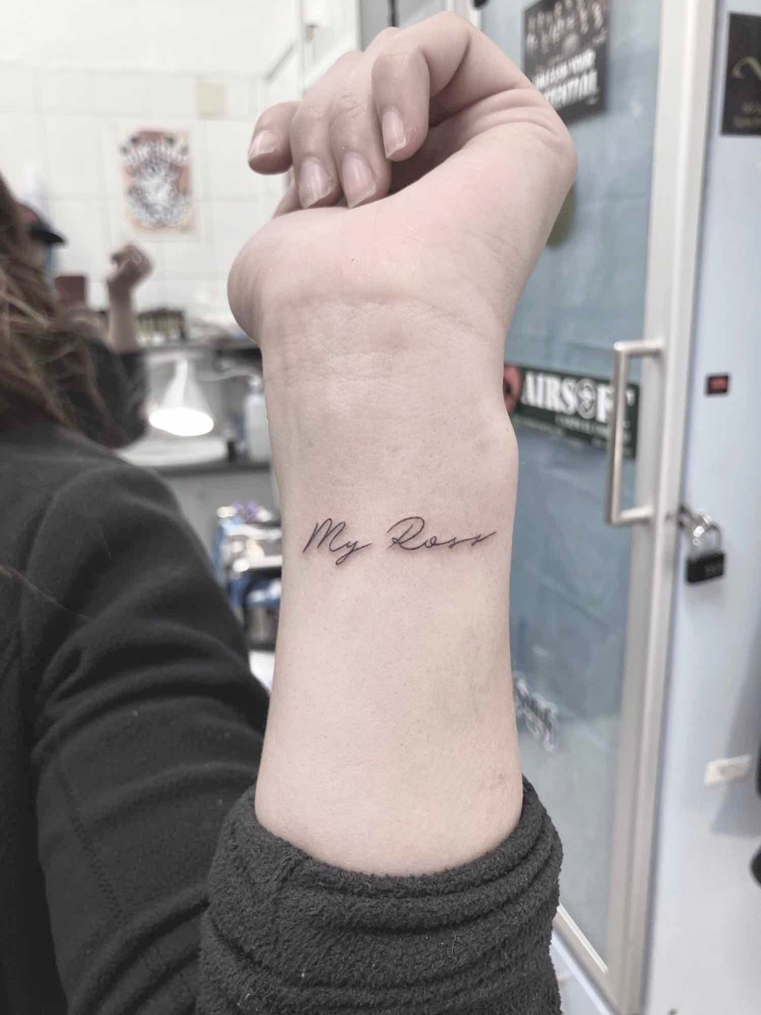 Tatuajes de letras My Ross