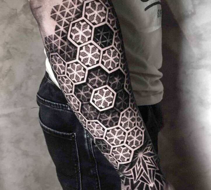 Estilo de tatuaje geométrico