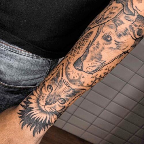 Tatuaje brazo realista