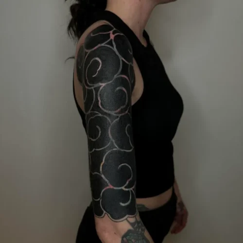 blackout tatuajes brazo