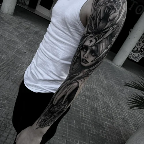 tattoo blackwork brazo