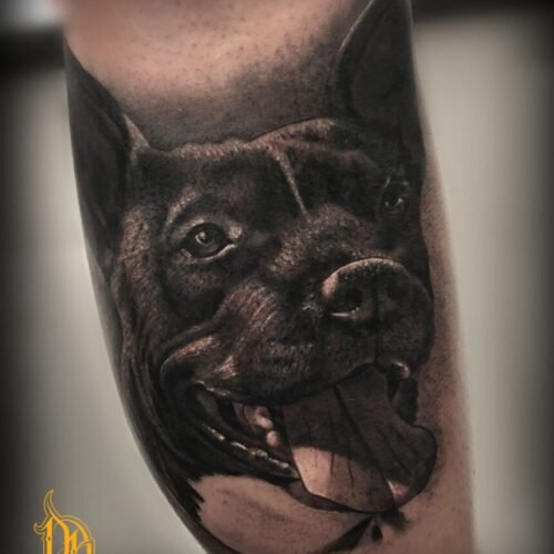 perros tatuajes realistas