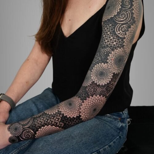 Diseño sin título - 4 Brazo mujer geometría